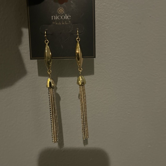 Nicole Jewelry - Nicole Gold and Silver Chain Earrings